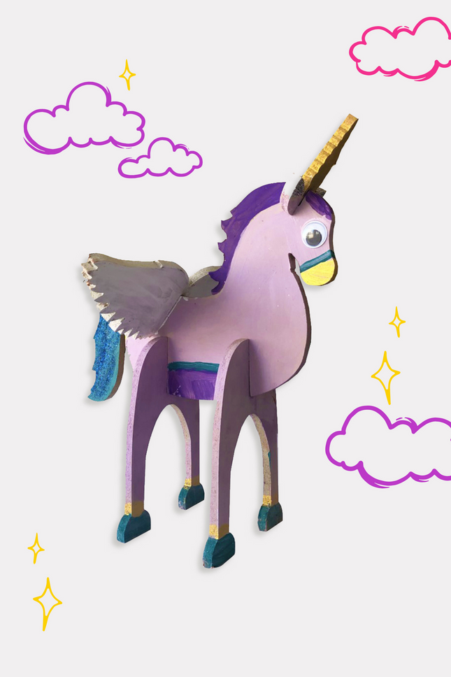 Unicorn Wooden Craft Box