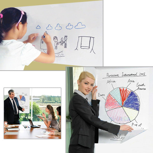 Foska Self Adhesive Whiteboard Roll - 45cm x 200 cm