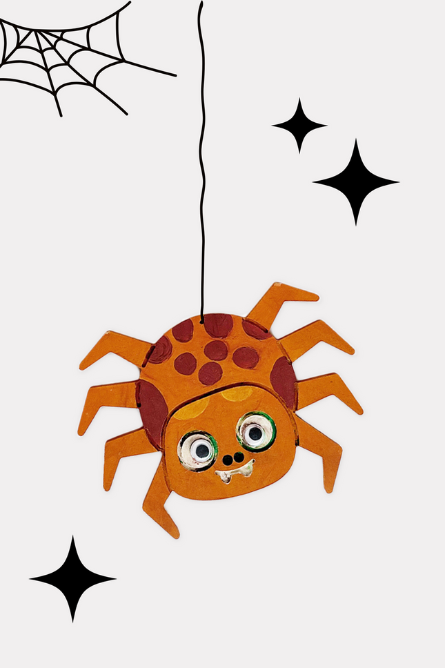 Happy Spider Wooden Craft Box