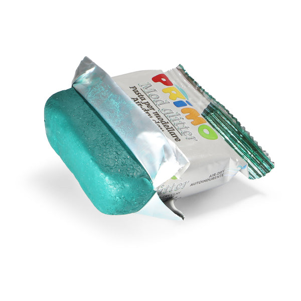 Primo Glitter Air-dry clay green-250g