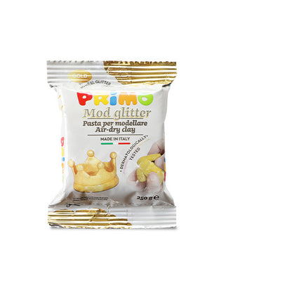 Primo Glitter Air-dry clay gold- 250g