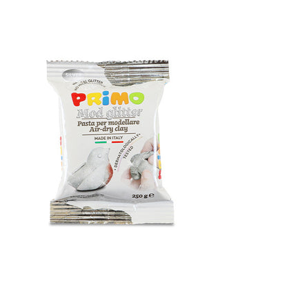 Primo Glitter Air-dry clay silver-250g