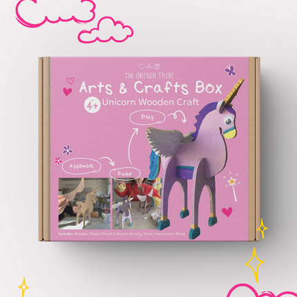 Unicorn Wooden Craft Box