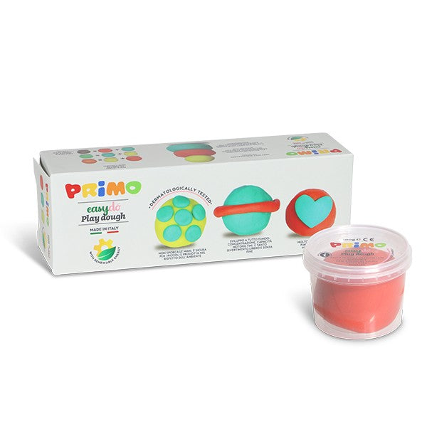 Primo Soft play dough in pot 3 colours