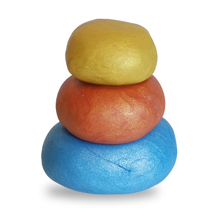 Primo Soft play dough in pot 3 metallic color