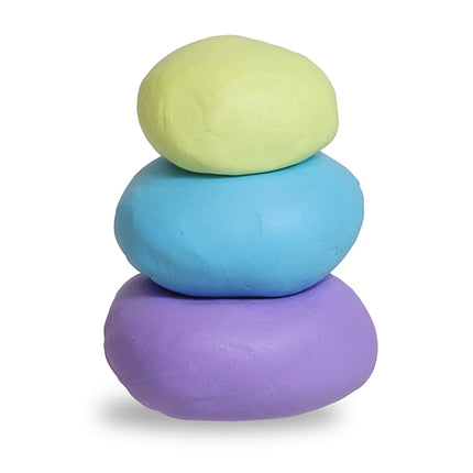 Primo Soft play dough in pot  3 pastel colors