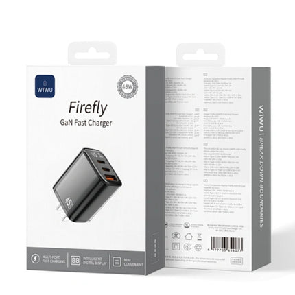 WiWU Wi-G011 Firefly PD GaN Fast Charger Adapter (45W)