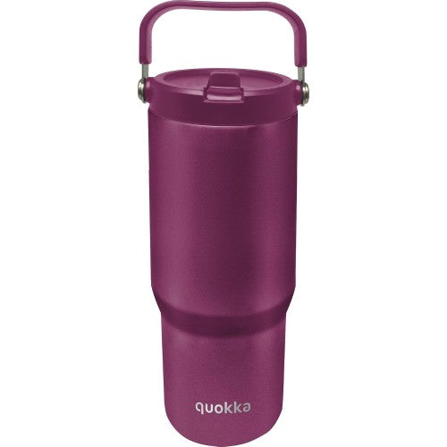 Quokka Cool Insulated Stainless Steel Tumbler With Handle Core Burgundy 860 ml