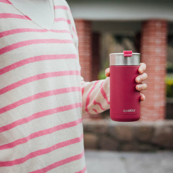 Quokka Thermal Stainless Steel Coffee Tumbler Boost Maroon 400 Ml