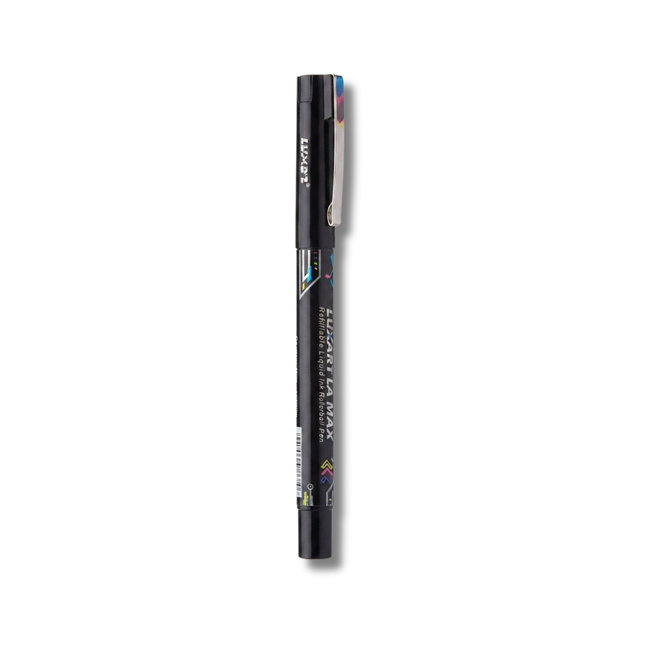 Luxor LX MAX Refillable Liquid Ink Roller Pen-Black