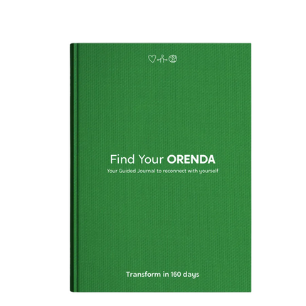 The Orenda Tribe Forest Green Journal - Fabric Cover