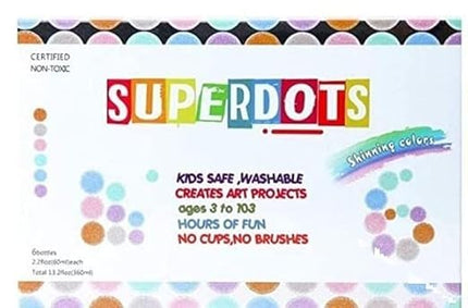 Foska Bright washable dot Markers-8*60 ml