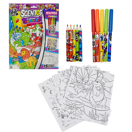 Scentos On The Go Activity Set Colour By Numbers