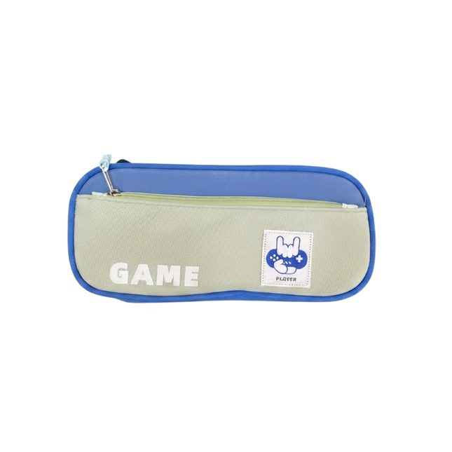 Pencil Case Double Layer-Blue