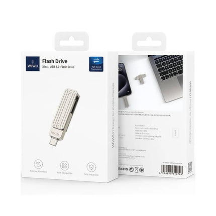 WiWU Wi-FD001 3 في 1 قرص تشغيل USB