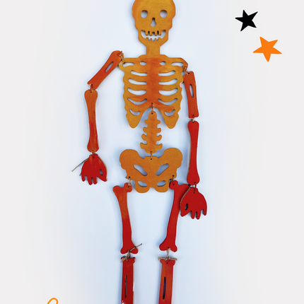 Skeleton Wooden Craft Box