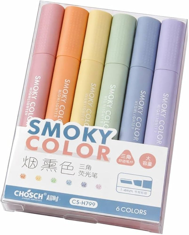 Chosch Highlighter Smoky set 6 Colors#CS-H799