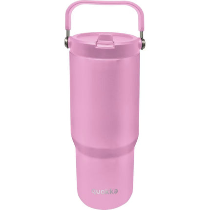 Quokka Cool Insulated Stainless Steel Tumbler with Handle Core Blossom Pink 860 ml