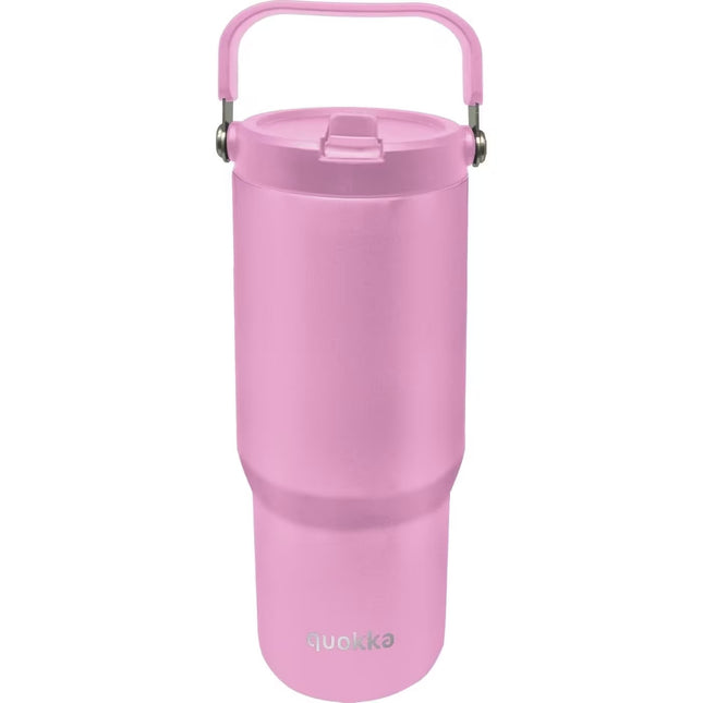 Quokka Cool Insulated Stainless Steel Tumbler with Handle Core Blossom Pink 860 ml