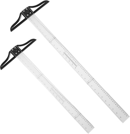 Plastic T-Square Ruler With Acrylic Head & Bag