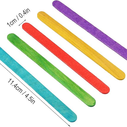 Colored Craft Sticks Wooden