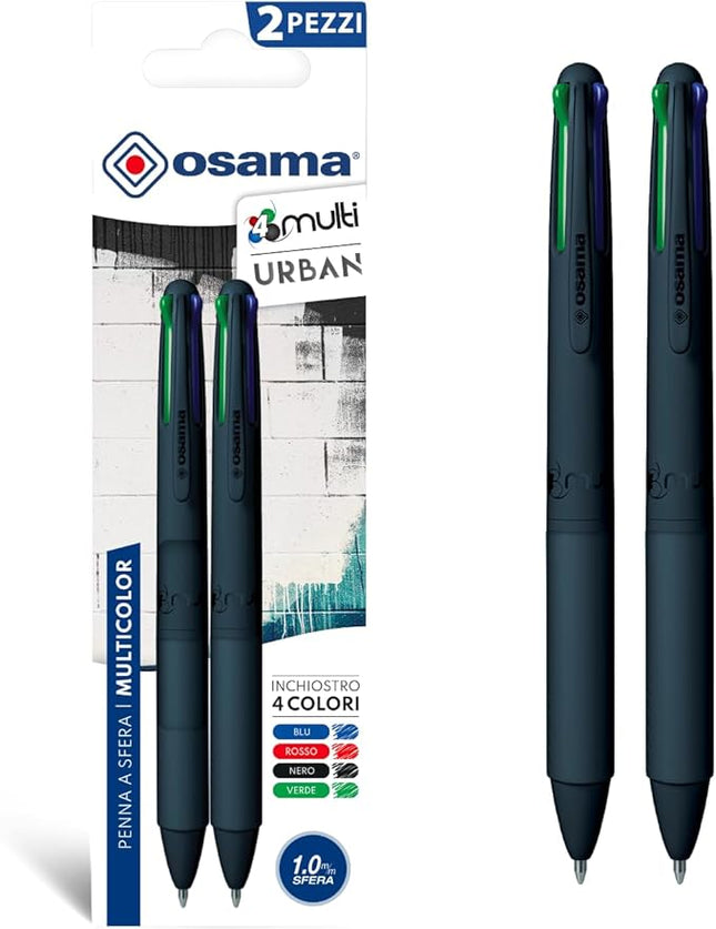 Osama ballpoint 4 multi Urban-Blue navy