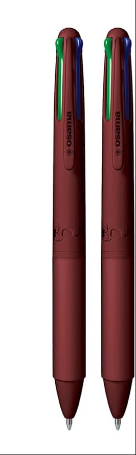Osama ballpoint 4 multi Urban-rustic red