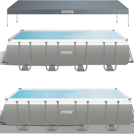 Intex Rectangular Swimming Pool 5.49x2.74x1.32m (with Sand Filter, Ladder, Cover)