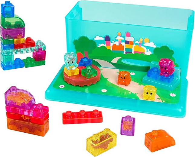Jelly Blox Playground Store & Play Building Blocks Case - 30 Pcs