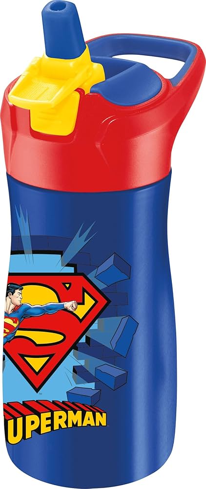 Maped stainless steel Superman Design - 430 ml Kids Bottle