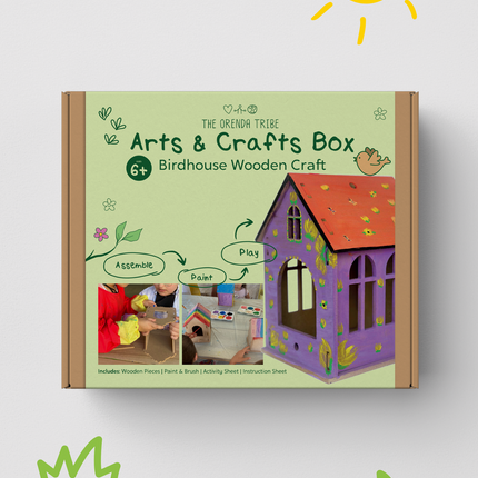 BirdHouse Wooden Craft Box