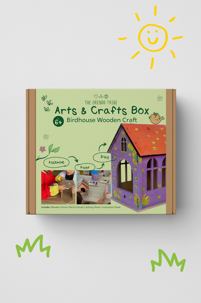 BirdHouse Wooden Craft Box