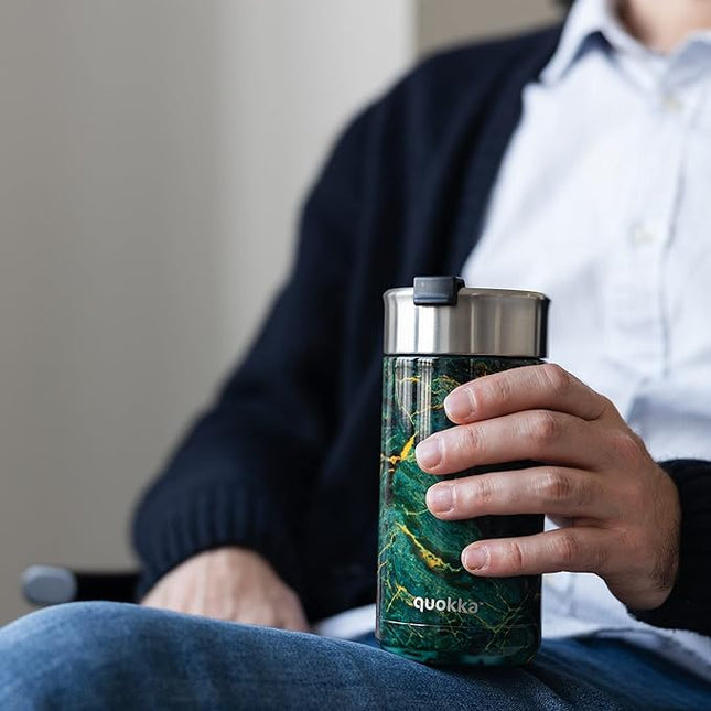 Quokka Thermal Stainless Steel Tumbler With Infuser Greenstone 400 Ml