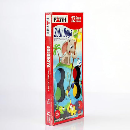 Fatih  water color with brush – 12 colors