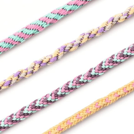 Folia Kumihimo Pastel Rainbow Bracelets Craft Set