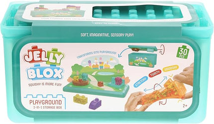 Jelly Blox Playground Store & Play Building Blocks Case - 30 Pcs