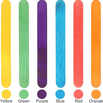 Colored Craft Sticks Wooden