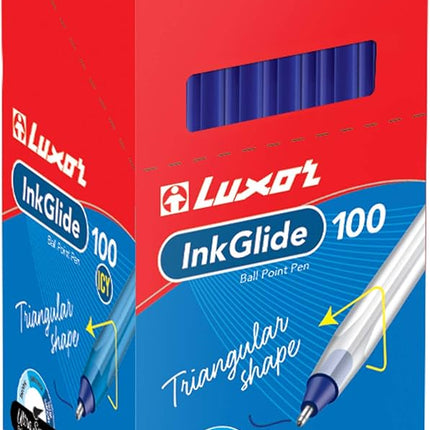 Luxor InkGlide 100 Blue Ball Pen