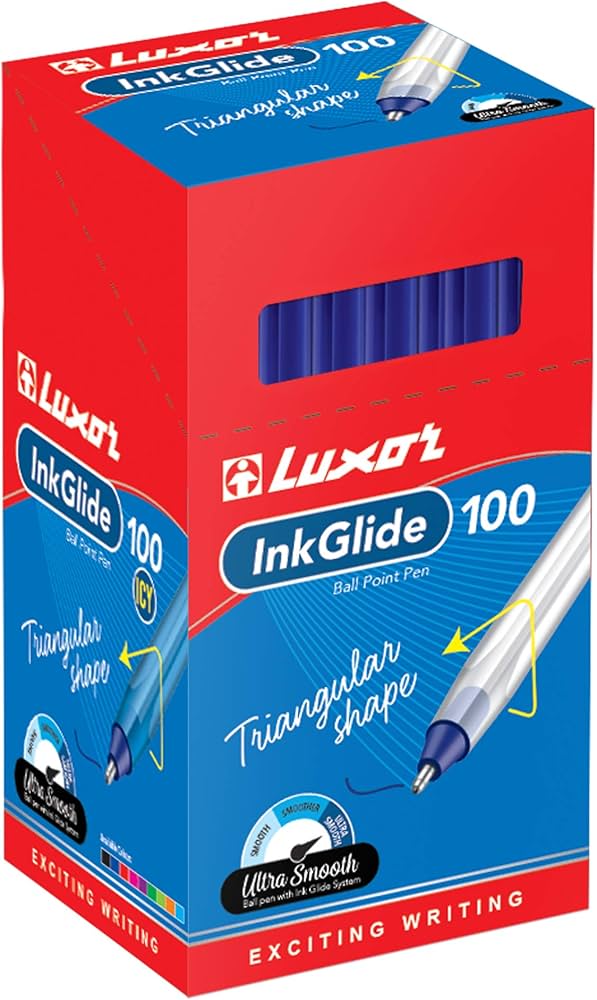 Luxor InkGlide 100 Blue Ball Pen