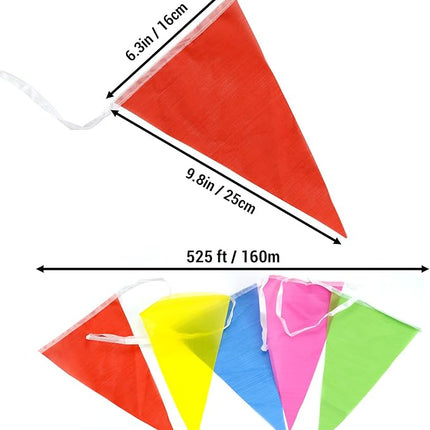 Multicolored Triangle Flags