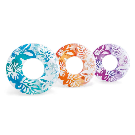 Intex Clear Tropical Color Inflatable Pool Swim Tubes -91cm
