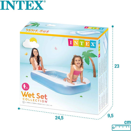 Intex Rectangular Baby Pool 1.66x1.00x0.28m