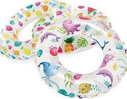 Intex Lively Print Swim Ring (61cm, Age 6-10)