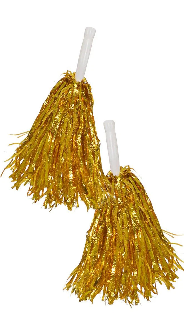 كرة بوم بوم معدنية - ذهبية