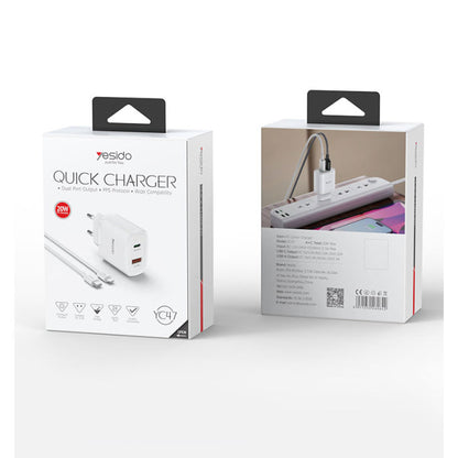 Yesido YC47 20W Fast Charging Home Charger