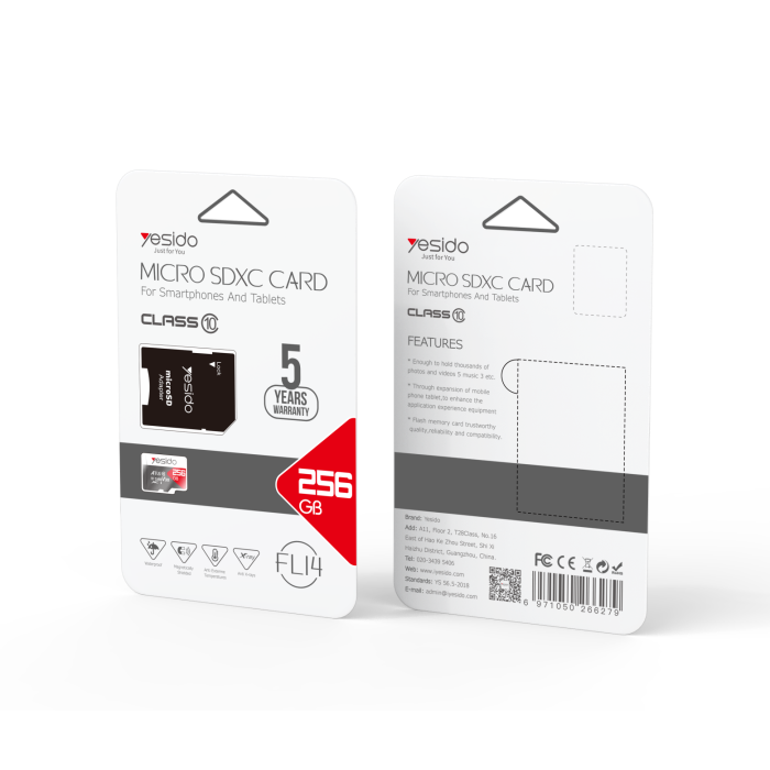 Yesido FL14 TF Memory Cards Micro SD Card -256G