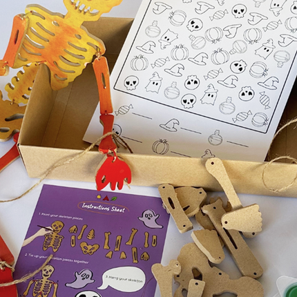 Skeleton Wooden Craft Box