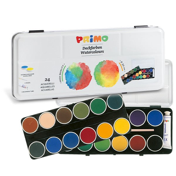 Primo Watercolour tablets 24 colours
