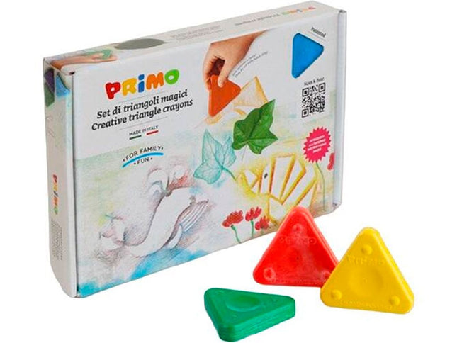 Primo Wax triangles 8 colours + stencils