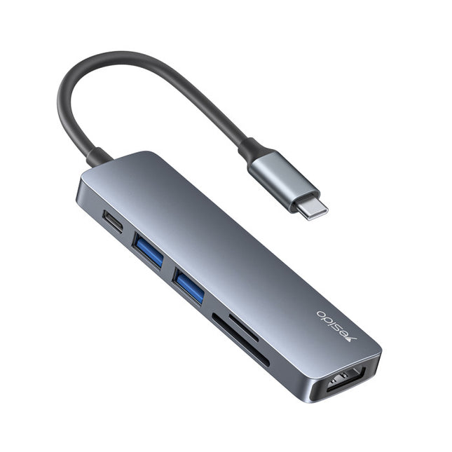 Yesido HB11 6 in 1 USB Hub Adapter